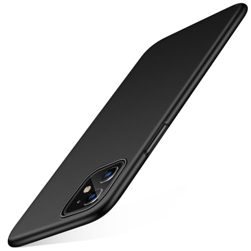 TORRAS 2025 Neu Ultra Dünn für iPhone 11 Hülle Rundumschutz Exzellente Samtiger Griff [ Wie das Original] Handyhülle iPhone 11 Schutzhülle Slim iPhone Case Schwarz von TORRAS