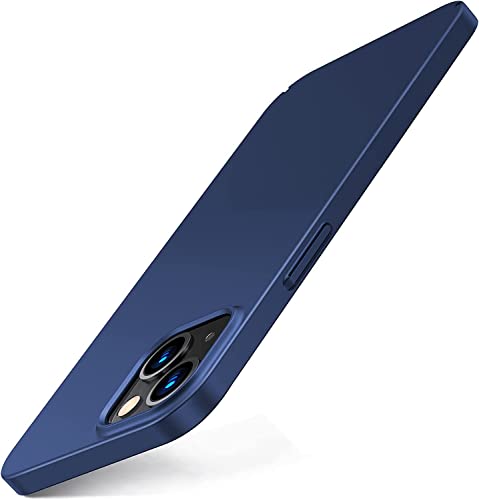 TORRAS 2025 Neu Ultra Dünn für iPhone 15 Hülle Rundumschutz Exzellente Samtiger Griff [ Wie das Original] Handyhülle iPhone 15 Schutzhülle Slim iPhone 15 Case Blau von TORRAS