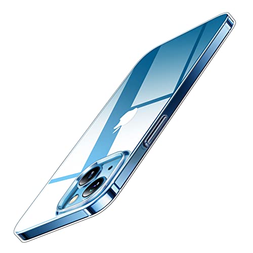 TORRAS Extrem Dünn für iPhone 14 Hülle 360 Grad Rundumschutz Stoßfeste Schutzhülle iPhone 14 Case Samtige Touch Stilvolle Aussehen Transparent von TORRAS