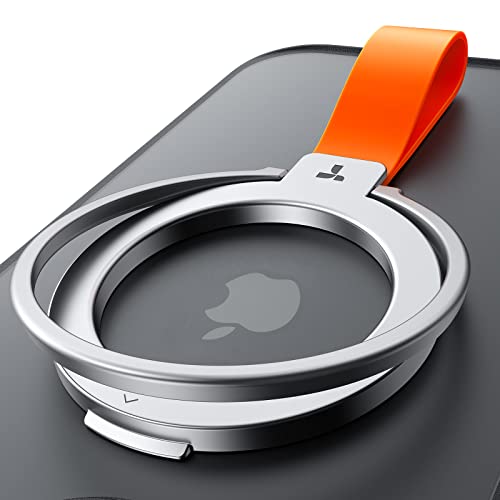 TORRAS Handy Ring für MagSafe 12N Magnetkraft für Fingerhalterung 360°Drehbar als Ständer Ringhalter Handy Halterung magnetisch für iPhone Samsung usw. - Titan Silber von TORRAS