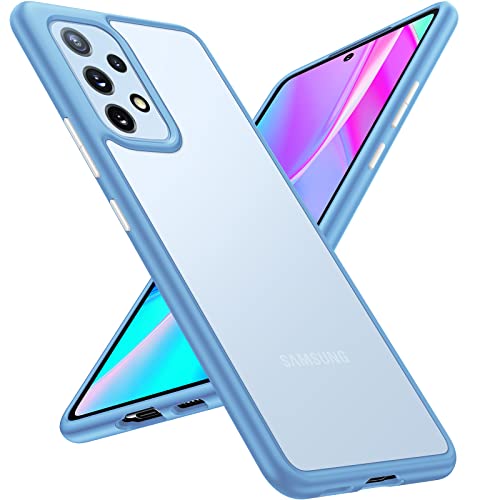 TORRAS Unzerstörbar für Samsung A53 5G Hülle (Echtes Militär Stoßfest) High-End Matte Samtige Berührung Handyhülle Samsung A53 5g Case Samsung Galaxy A53 Schutzhülle Sierrablau von TORRAS