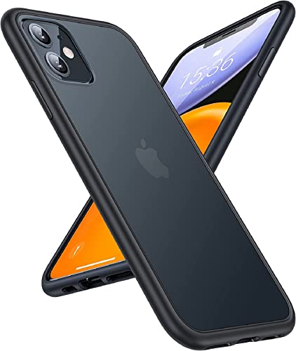 TORRAS für iPhone 11 Hülle Militärischer Fallschutz mit Anti-Schock-Airbag Handyhülle iPhone 11 Case Stoßfest Kratzfest Haltbar Schöne Haptik Schwarz von TORRAS