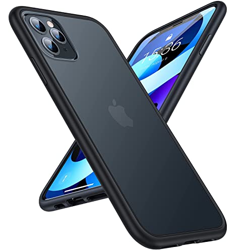 TORRAS für iPhone 11 Pro Hülle [Echtes Militärschutz Zertifiziert] Extrem Stoßfest und Dünn (Robust wie Panzer) Outdoor-Schutzhülle Stilvolles Aussehen Handyhülle iPhone 11 Pro Case(5.8") Schwarz von TORRAS