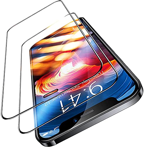 TORRAS für iPhone 12 Pro Max für Panzerglas [Full Screen] TOP 9H+ [Unzerbrechlich Bruchsicher] Schutzfolie, 2 Stück von TORRAS