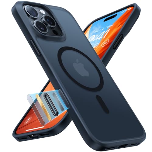 TORRAS für iPhone 16 Pro Hülle für MagSafe 18N Magnetkraft Zertifizierte Militärschutz mit Tastenschutz Kratzfest Handyhülle iPhone 16 Pro Case Stoßfest Tolle Haptik Schutzhülle Cover Matt Schwarz TORRAS für iPhone 16 Pro Hülle für MagSafe 18N Magnetkraft Zertifizierte Militärschutz mit Tastenschutz Kratzfest Handyhülle iPhone 16 Pro Case Stoßfest Tolle Haptik Schutzhülle Cover Matt Schwarz von TORRAS