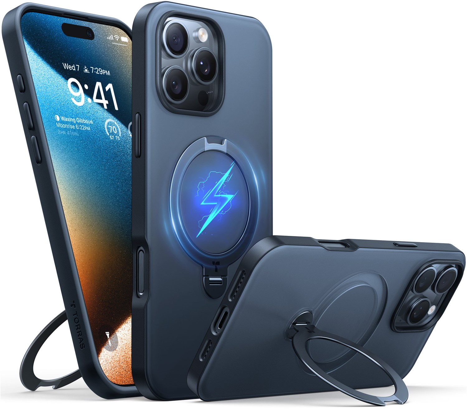 UPRO Ostand Spin Case für iPhone 16 Pro Max schwarz UPRO Ostand Spin Case für iPhone 16 Pro Max schwarz von TORRAS