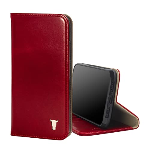 TORRO Hülle kompatibel mit iPhone 11– Premium Leder Hülle mit Standfunktion und Kartenfächern (Rot) von TORRO