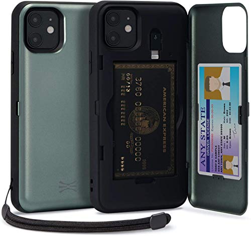 TORU CX PRO für iPhone 11 Hülle Wallet | Stoßfeste Schutzhülle mit verstecktem Kartenhalter und Kartenfach | Spiegel und Handschlaufe inklusive - Grün TORU CX PRO für iPhone 11 Hülle Wallet | Stoßfeste Schutzhülle mit verstecktem Kartenhalter und Kartenfach | Spiegel und Handschlaufe inklusive - Grün von TORU