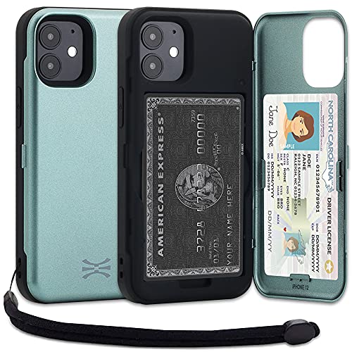 TORU CX PRO für iPhone 12 Mini Hülle Wallet | Stoßfeste Schutzhülle mit verstecktem Kartenhalter und Kartenfach | Spiegel und Handschlaufe inklusive - Grün TORU CX PRO für iPhone 12 Mini Hülle Wallet | Stoßfeste Schutzhülle mit verstecktem Kartenhalter und Kartenfach | Spiegel und Handschlaufe inklusive - Grün von TORU