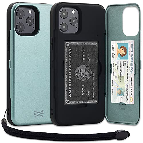 TORU CX PRO für iPhone 12 Pro Max Hülle Wallet | Stoßfeste Schutzhülle mit verstecktem Kartenhalter und Kartenfach | Spiegel und Handschlaufe inklusive - Grün TORU CX PRO für iPhone 12 Pro Max Hülle Wallet | Stoßfeste Schutzhülle mit verstecktem Kartenhalter und Kartenfach | Spiegel und Handschlaufe inklusive - Grün von TORU