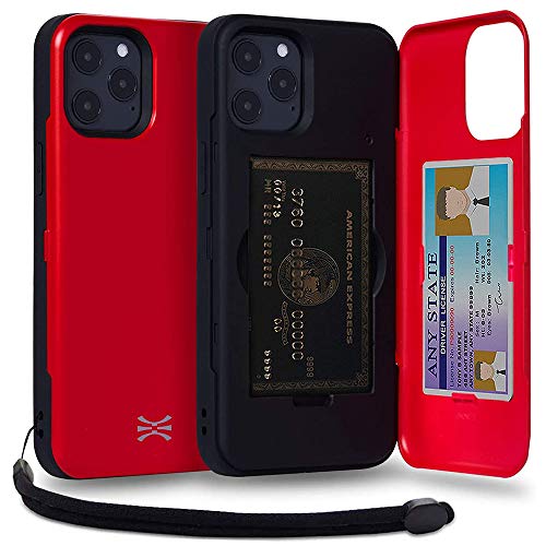 TORU CX PRO für iPhone 12 Pro Max Hülle Wallet | Stoßfeste Schutzhülle mit verstecktem Kartenhalter und Kartenfach | Spiegel und Handschlaufe inklusive - Rot TORU CX PRO für iPhone 12 Pro Max Hülle Wallet | Stoßfeste Schutzhülle mit verstecktem Kartenhalter und Kartenfach | Spiegel und Handschlaufe inklusive - Rot von TORU