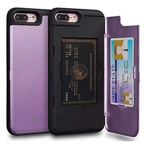 TORU CX PRO für iPhone 8 Plus/iPhone 7 Plus Hülle Wallet | Stoßfeste Schutzhülle mit verstecktem Kartenhalter und Kartenfach | Spiegel inklusive - Lila TORU CX PRO für iPhone 8 Plus/iPhone 7 Plus Hülle Wallet | Stoßfeste Schutzhülle mit verstecktem Kartenhalter und Kartenfach | Spiegel inklusive - Lila von TORU