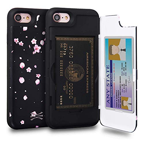 TORU CX PRO für iPhone SE (2022) / iPhone SE (2020) / iPhone 8 / iPhone 7 Hülle Wallet | Stoßfeste Schutzhülle mit verstecktem Kartenhalter und Kartenfach | Spiegel inklusive - Blumen TORU CX PRO für iPhone SE (2022) / iPhone SE (2020) / iPhone 8 / iPhone 7 Hülle Wallet | Stoßfeste Schutzhülle mit verstecktem Kartenhalter und Kartenfach | Spiegel inklusive - Blumen von TORU