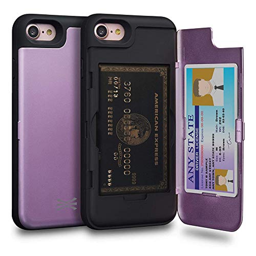 TORU CX PRO für iPhone SE (2022) / iPhone SE (2020) / iPhone 8 / iPhone 7 Hülle Wallet | Stoßfeste Schutzhülle mit verstecktem Kartenhalter und Kartenfach | Spiegel inklusive - Lila TORU CX PRO für iPhone SE (2022) / iPhone SE (2020) / iPhone 8 / iPhone 7 Hülle Wallet | Stoßfeste Schutzhülle mit verstecktem Kartenhalter und Kartenfach | Spiegel inklusive - Lila von TORU