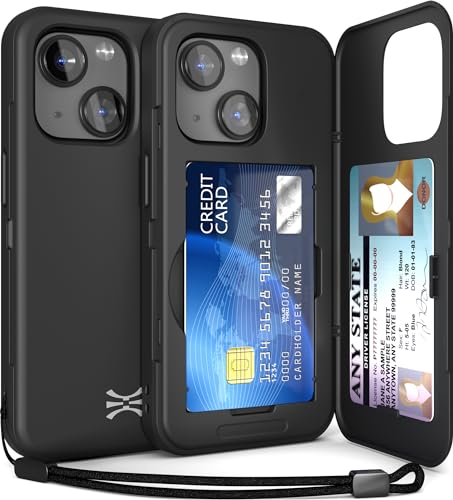 TORU CX Slim für iPhone 15 Hülle Wallet | Stoßfeste Schutzhülle mit verstecktem Kartenhalter und Kartenfach | Spiegel und Handschlaufe inklusive - Schwarz TORU CX Slim für iPhone 15 Hülle Wallet | Stoßfeste Schutzhülle mit verstecktem Kartenhalter und Kartenfach | Spiegel und Handschlaufe inklusive - Schwarz von TORU