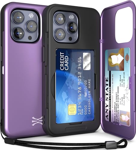 TORU CX Slim für iPhone 15 Pro Hülle Wallet | Stoßfeste Schutzhülle mit verstecktem Kartenhalter und Kartenfach | Spiegel und Handschlaufe inklusive - Lila TORU CX Slim für iPhone 15 Pro Hülle Wallet | Stoßfeste Schutzhülle mit verstecktem Kartenhalter und Kartenfach | Spiegel und Handschlaufe inklusive - Lila von TORU