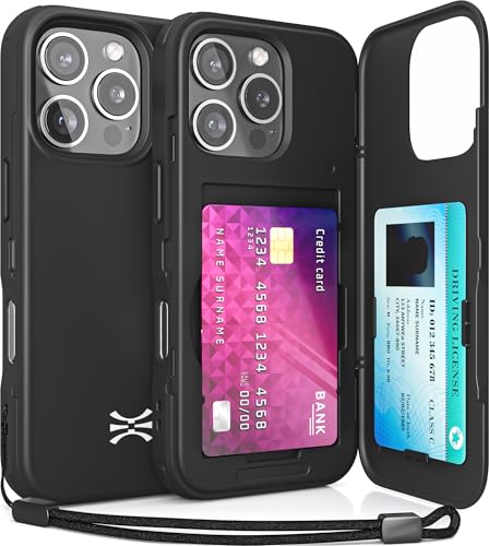 TORU CX Slim für iPhone 16 Pro Hülle Wallet | Stoßfeste Schutzhülle mit verstecktem Kartenhalter und Kartenfach | Spiegel und Handschlaufe inklusive - Schwarz TORU CX Slim für iPhone 16 Pro Hülle Wallet | Stoßfeste Schutzhülle mit verstecktem Kartenhalter und Kartenfach | Spiegel und Handschlaufe inklusive - Schwarz von TORU