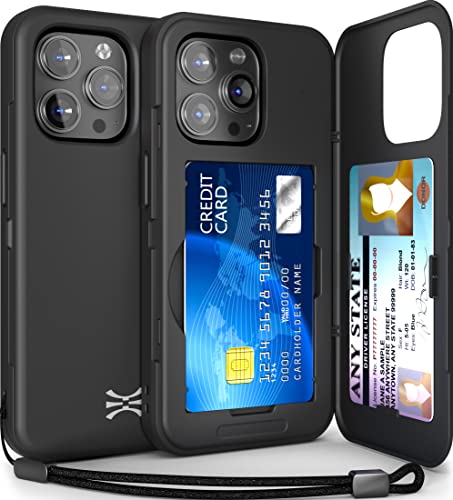 TORU CX Slim für iPhone 14 Pro Hülle Wallet | Stoßfeste Schutzhülle mit verstecktem Kartenhalter und Kartenfach | Spiegel und Handschlaufe inklusive - Schwarz TORU CX Slim für iPhone 14 Pro Hülle Wallet | Stoßfeste Schutzhülle mit verstecktem Kartenhalter und Kartenfach | Spiegel und Handschlaufe inklusive - Schwarz von TORU