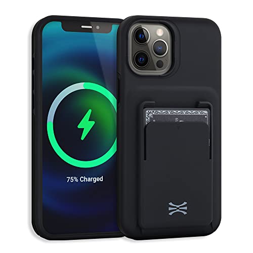 TORU MX PRO für iPhone 12 Pro Max Wallet Case | Zweilagige Schutzhülle mit stoßfestem Schutz | Integrierte Magnete kompatibel mit MagSafe | Abnehmbarer Kartenhalter für 3 Karten - Schwarz TORU MX PRO für iPhone 12 Pro Max Wallet Case | Zweilagige Schutzhülle mit stoßfestem Schutz | Integrierte Magnete kompatibel mit MagSafe | Abnehmbarer Kartenhalter für 3 Karten - Schwarz von TORU