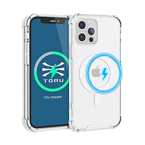 TORU MX Slim für iPhone 12 / iPhone 12 Pro Hülle Transparent, Kompatibel mit MagSafe | Stoßfeste Air Bumper Schutzhülle mit kratzfester Rückseite Handyhülle | Handschlaufe Enthalten - Klar TORU MX Slim für iPhone 12 / iPhone 12 Pro Hülle Transparent, Kompatibel mit MagSafe | Stoßfeste Air Bumper Schutzhülle mit kratzfester Rückseite Handyhülle | Handschlaufe Enthalten - Klar von TORU