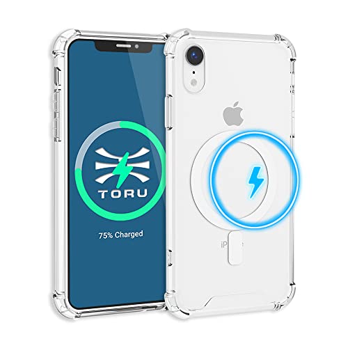 TORU MX Slim für iPhone XR Hülle Transparent, Kompatibel mit MagSafe | Stoßfeste Air Bumper Schutzhülle mit kratzfester Rückseite Handyhülle | Handschlaufe Enthalten - Klar von TORU