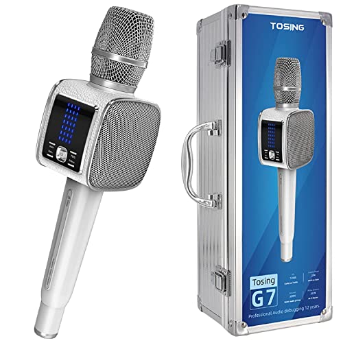 TOSING G7 Professionell Karaoke Maschine für Erwachsene/Kinder mit Karaoke Mikrofon,Tragbares Bluetooth PA System Lautsprecher,Singmaschine für Outdoor,Party,Home,Auto,Kirche von TOSING