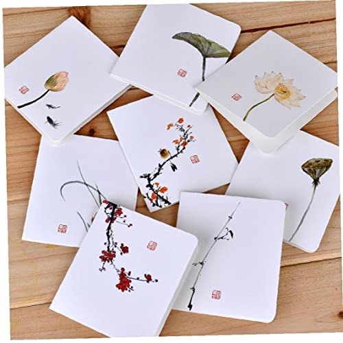 10 Stücke Briefpapier Klassische Chinesische Windkarte Weiße Nachricht Diy Folding Geburtstag Weihnachten Neujahrskarte von TOSSPER