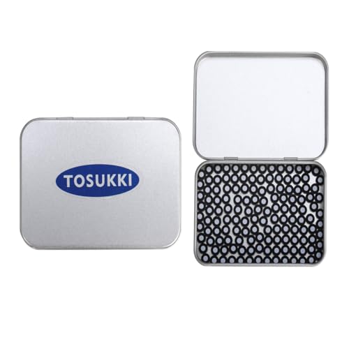 TOSUKKI Magnetische Positionierungsziele mit schwarzer Kontur für 3D-Scanner, 3D-Scan-Marker/Punkte/Aufkleber, Referenzpunktmarker/Reflexionsmarker/für 3D-Scaning und optische Verfolgung von TOSUKKI