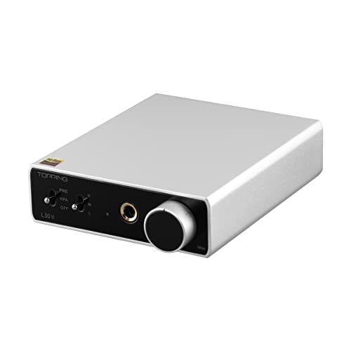 TOPPING L30II Verstärker RCA Hi-Res Vorverstärker HiFi Kopfhörer Verstärker (Silber) von TOTAUDIO