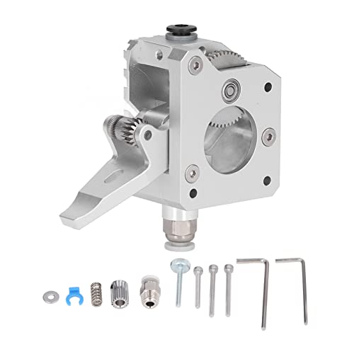 TOTITOM Dual Gear Extruder Metall Silber MK8 3D Drucker Zubehör Ersatzteil, 3D Drucker Extruder für Prusa I3 Mk3(Right Hand) Geschenk zum Valentinstag von TOTITOM