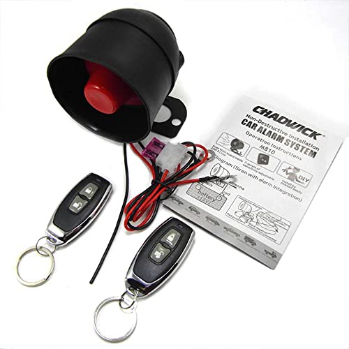 Alarmanlage Auto, TOTMOX 120DB Sicherheitshorn mit 2 Fernbedienungen für 12V DC Auto, Universal Fahrzeug Alarm Sicherheitsschutz System Diebstahlsicherung Schwarz Alarmanlage Auto, TOTMOX 120DB Sicherheitshorn mit 2 Fernbedienungen für 12V DC Auto, Universal Fahrzeug Alarm Sicherheitsschutz System Diebstahlsicherung Schwarz von TOTMOX