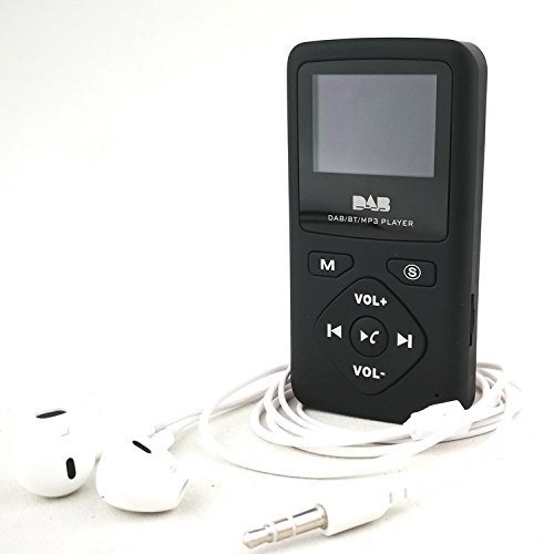 Leichtes Taschen-Digitalradio, TOTMOX DAB/DAB Persönliches UKW-Stereoradio mit MP3-Bluetooth-Kopfhörer 4.0 32G Freisprechanruf, Schwarzes Kompaktradio 87,5–108 MHz von TOTMOX