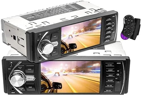 TOTMOX 1 DIN Bluetooth Autoradio GPS Navigator, 4,1 Zoll LCD Bildschirm WIFI Multimedia MP5 Player, mit 2 Fernbedienungen, FM Radio, Unterstützung TF KarteTF von TOTMOX