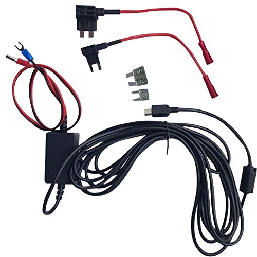 TOTMOX Dash Cam Hardwire-Kit mit USB-Anschlüssen, Armaturenbrettkamera-Autoladekabel-Kit 9V-24V auf 5V, Netzteil für Auto-DVR-Kamera, GPS-Navigation, Tablet, 4 Meter von TOTMOX