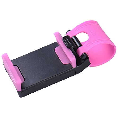 TOTMOX Universal-Lenkrad-Handyhalterung, Auto-Handyhalterung am Lenkrad, Beste Sicht und Freisprechen,Pink TOTMOX Universal-Lenkrad-Handyhalterung, Auto-Handyhalterung am Lenkrad, Beste Sicht und Freisprechen,Pink von TOTMOX