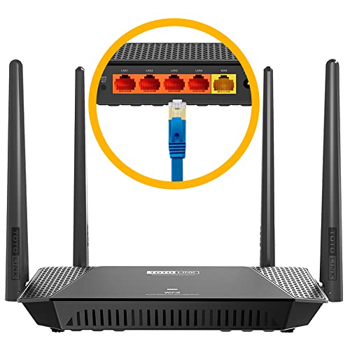 Gigabit Dual Band AX1500 Totolink-Router, Wi-Fi 6, ultraschnelle Geschwindigkeiten von bis zu 1501Mbps, Gigabit WAN- und LAN-Ports, problemloses Roaming im ganzen Haus von TOTOLINK