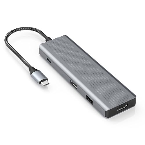 USB C Hub, TOTU 9-in-1 USB C Adapter mit 4K HDMI, 100W PD Aufladung, USB 3.0/2.0 Ports, SD/TF Kartenleser, kompatibel für USB C Laptops und andere Typ-C-Geräte von TOTU