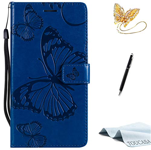TOUCASA Huawei Mate 10 Lite Handyhülle,Huawei Mate 10 Lite Hülle, Brieftasche flip PU Leder ledercaseHülle Kartenfächer 3D Butterfly 3D Schmetterling Embossed Technology für Huawei Mate 10 Lite(Blau) TOUCASA Huawei Mate 10 Lite Handyhülle,Huawei Mate 10 Lite Hülle, Brieftasche flip PU Leder ledercaseHülle Kartenfächer 3D Butterfly 3D Schmetterling Embossed Technology für Huawei Mate 10 Lite(Blau) von TOUCASA