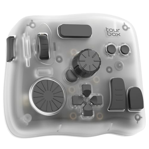 TourBox Elite Plus, iPad-Zeichnen, Bluetooth-Controller für Video- und Foto- Bearbeitung, iPad/Mac/Windows-Konsole, Procreate Lightroom Photoshop LumaFusion DaVinci Resolve Programmierbares Tastatur von TOUR BOX