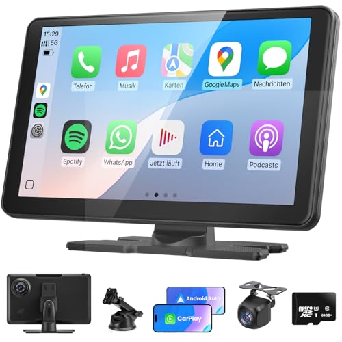 TOUTBIEN 9" Autoradio mit Kabelloses CarPlay & Android Auto, 4K Dashcam Loop-Aufnahme, 1080P Rückfahrkamera, MirrorLink, GPS Navigation, Sprachassistent, Bluetooth Freisprecheinrichtung, 64GB Karte TOUTBIEN 9" Autoradio mit Kabelloses CarPlay & Android Auto, 4K Dashcam Loop-Aufnahme, 1080P Rückfahrkamera, MirrorLink, GPS Navigation, Sprachassistent, Bluetooth Freisprecheinrichtung, 64GB Karte von TOUTBIEN