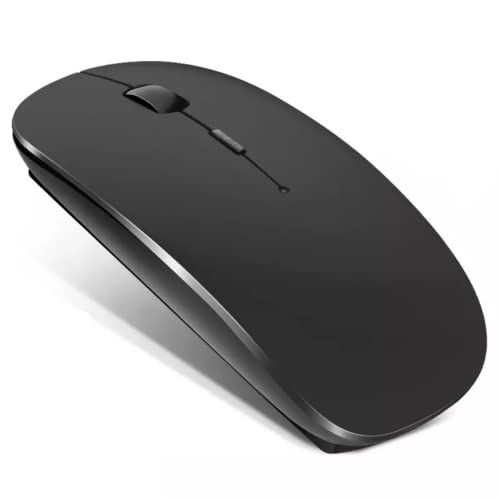 Kabellose Maus, leise, 2,4 G + Bluetooth und USB-Empfänger für PC, Laptop und Tablet von Windows, iOS und Android, 3 einstellbare DPI-Stufen von TOVARIN