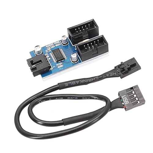 TOWARDSNAN 9Pin USB Header Female 1 Bis 2 Weibliche Erweiterungskarte USB2.0 Splitterkabelverbinder Für Motherboard Adapter Multiplikatoren von TOWARDSNAN