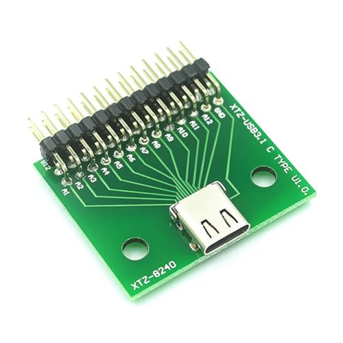 TOWARDSNAN Typ C USB3.1 PCB Testplatine 24p Female Anschluss Mit Stiften Für Datentests Schneller Geschwindigkeit von TOWARDSNAN