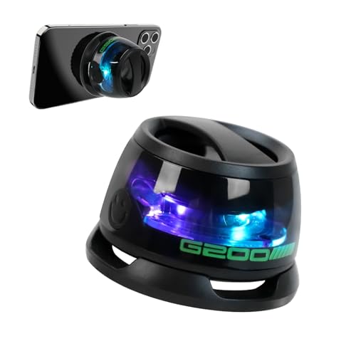 Magnetischer Bluetooth-Lautsprecher, Tragbarer Magnetischer Bluetooth Lautsprecher mit 3D-Raumklang RGB-Beleuchtung IPX5 Wasserdicht Mini Lautsprecher für Handy für Reisen, Sport, Outdoor (Schwarz) von TOWEBOORY