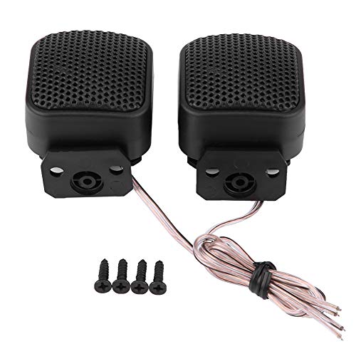 1 Paar Auto Audio Lautsprecher, 12V DC Kleiner Quadratischer Autolautspreche Autolautsprecher Auto Audio Hochtöner Audio Hochtöner Audio Lautsprecher, Eingebautes Schraubenloch, für Die Meisten Autos von TOWEBOORY