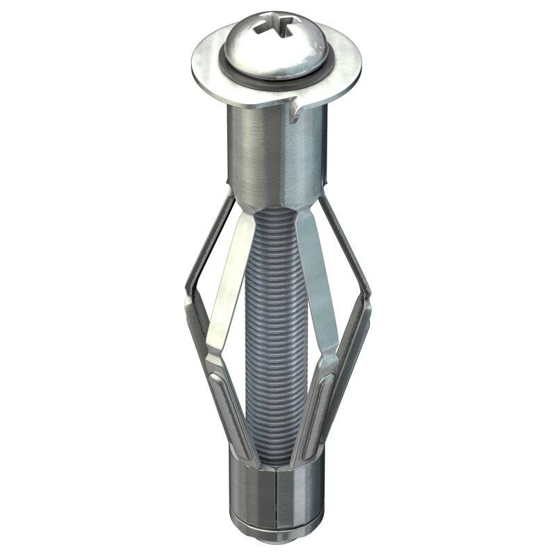 TOX Metall-Hohlraumdübel Acrobat Klappdübel mit Schraube M5x37 mm - 50 Stück von TOX-DÜBEL-TECHNIK GmbH