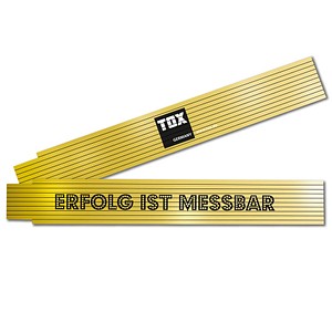 TOX ERFOLG IST MESSBAR Meterstab Holz von TOX