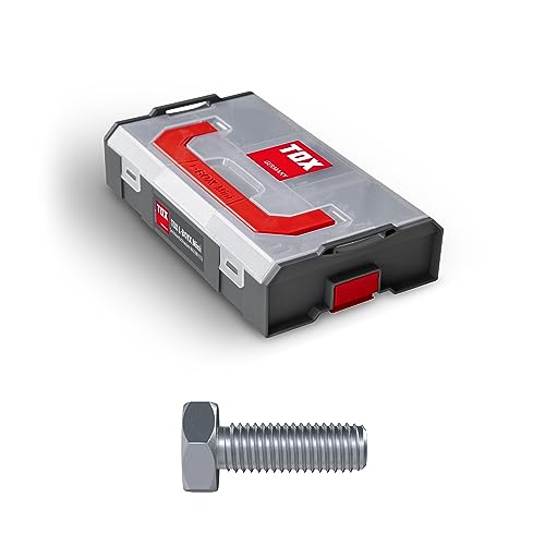 TOX L-BOXX Mini Sechskantschrauben M6 Sortiment DIN 933, individuell anpassbar, stapel- & untereinander verklickbar, inklusive Schrauben M6 in unterschiedlichen Abmessungen, 230 tlg., 094903204 von TOX