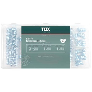 TOX Schmiernippel-Sortiment BASIC 110 tlg. TOX Schmiernippel-Sortiment BASIC 110 tlg. von TOX