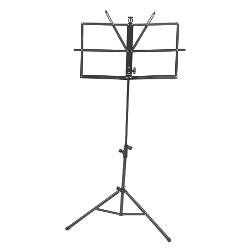 TOYANDONA 1 Satz Notenständer steht faltbar Klappständer Stand falten bücherregal Klappbares Musikstativ universeller Notenhalter Musikzubehör Musikregal Gummi Black TOYANDONA 1 Satz Notenständer steht faltbar Klappständer Stand falten bücherregal Klappbares Musikstativ universeller Notenhalter Musikzubehör Musikregal Gummi Black von TOYANDONA